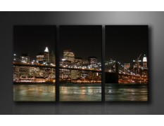 Cuadro New York 160x90 3 partes