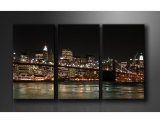 Cuadro New York 160x90 3 partes