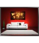 Cuadro Mapa Mundo 160x90 3 partes