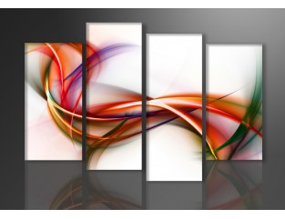 Cuadro moderno 130x80 4 partes