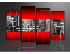 Cuadro moderno 130x80 4 partes