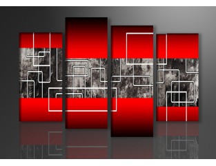 Cuadro moderno 130x80 4 partes