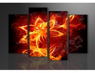 Cuadro moderno 130x80 4 partes