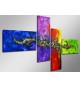 Cuadro abstracto 160x70 4 partes