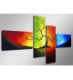 Cuadro abstracto 160x70 4 partes