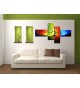 Cuadro abstracto 160x70 4 partes