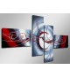 Cuadro abstracto 160x70 4 partes
