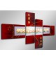 Cuadro abstracto 160x70 4 partes