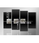 Cuadro abstracto 130x80 4 partes
