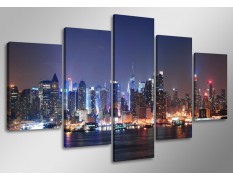 Cuadro New York 160x80 5 partes