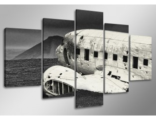 Cuadro avion 160x80 5 partes