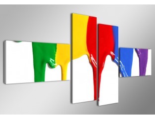 Cuadro moderno 160x70 4 partes