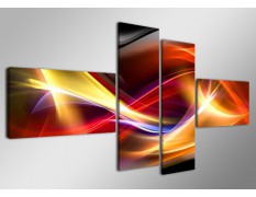 Cuadro moderno 160x70 4 partes