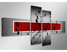 Cuadro moderno 160x70 4 partes