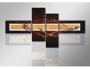 Cuadro moderno 195x80 4 partes