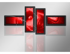 Cuadro moderno 195x80 4 partes