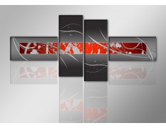 Cuadro moderno 195x80 4 partes