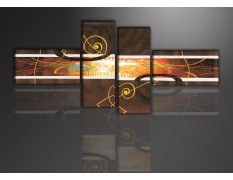 Cuadro moderno 195x80 4 partes