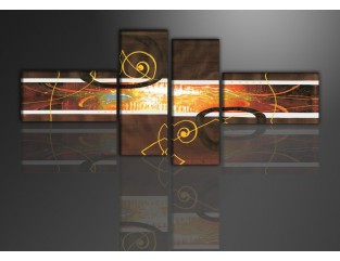 Cuadro moderno 195x80 4 partes