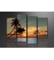 Cuadro paraiso 130x80 cm 4 partes
