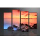 Cuadro paisaje 130x80 cm 4 partes