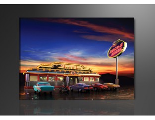 Cuadro Dinner en una parte