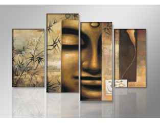 Cuadro Buda 130x80 4 partes