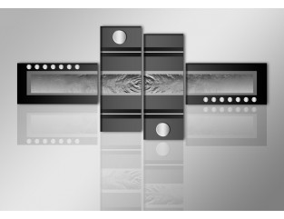 Cuadro abstracto 195x80 4 partes