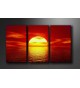 Cuadro atardecer 160x90 cm 3 partes
