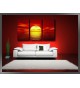 Cuadro atardecer 160x90 cm 3 partes