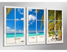 Cuadro ventanas 160x90 cm 3 partes