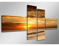 Cuadro paisaje 160x70 cm 4 partes