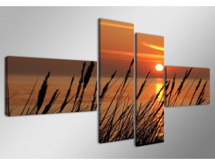 Cuadro paisaje 160x70 cm 4 partes