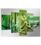 Cuadro Buda 160x80 5 partes
