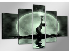 Cuadro moderno 160x80 5 partes