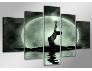 Cuadro moderno 160x80 5 partes