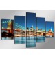 Cuadro New York 200x100 cm 5 partes