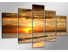 Cuadro paisaje 200x100 cm 5 partes