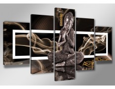 Cuadro Buda 200x100 5 partes