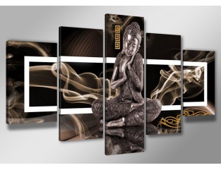 Cuadro Buda 200x100 5 partes