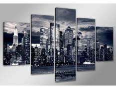 Cuadro New York 160x80 5 partes