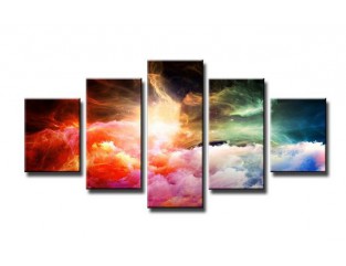 Cuadro paisaje 160x80 cm 5 partes