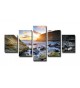 Cuadro paisaje 160x80 cm 5 partes