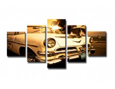 Cuadro Cuba 160x80 5 partes