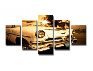 Cuadro Cuba 160x80 5 partes