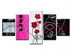 Cuadro lienzo 160x80 cm 5 partes