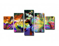 Cuadro naturaleza 160x80 cm 5 partes