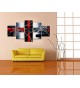 Cuadro abstracto 160x80 5 partes