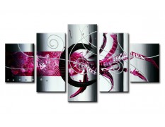 Cuadro abstracto 160x80 5 partes