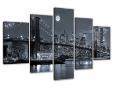 Cuadro Nueva York 200x100 5 partes